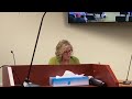 ECSD board member Susan Neal reads petition for four-day school week