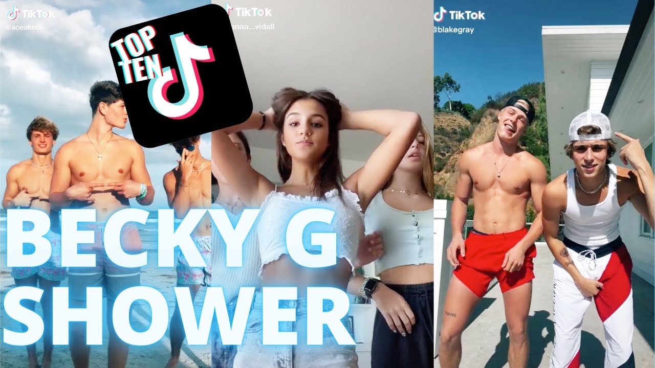 Becky G Tik Tok Song (Becky G Shower) Tik Tok Dance Compilation YouTube