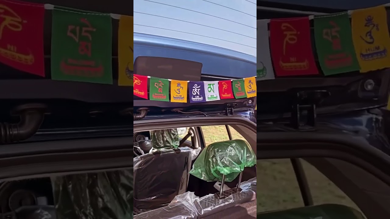 Install Tibetan Prayer Flag 🙏 In Car 🚙 