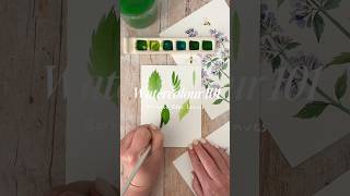 Learn how to paint serrated leaves in less than 1 minute!