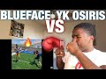 BLUEFACE AND YK OSIRIS THROWING HANDS(BLUEFACE Vs Yk Osiris Full Boxing Match/Fight )