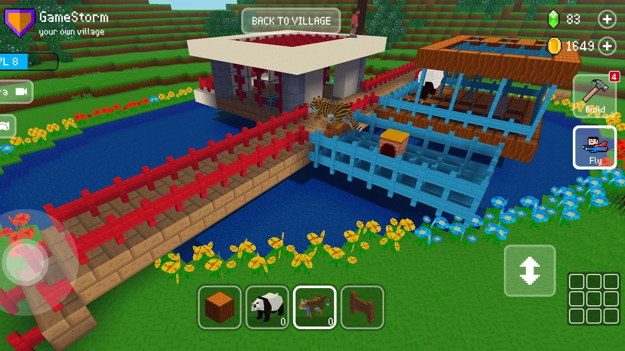 Block Craft Lake Build – Road & House on Water!