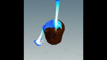 Houdini Viscous Fluid Test - chocolate muffin