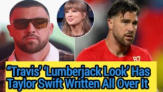 Travis Kelce appears to reference Swift with lumberjack outfit as he arrives for Chiefs vs Lions