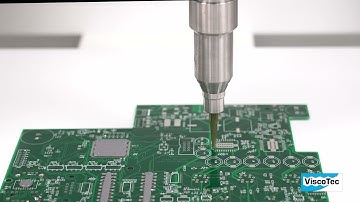 Dispensing of Abrasive 1-Component Thermal Paste with 3RD8 ViscoTec Dispenser