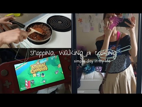 shopping, walking & cooking | a simple day in my life vlog ♡