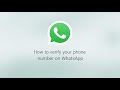 How to verify your phone number  whatsapp