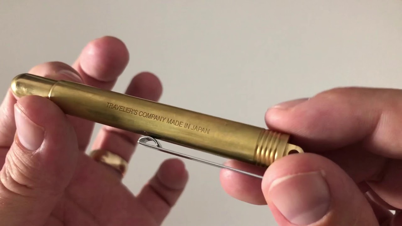 Video-Review: Traveler's Company Brass Fountain Pen - Scrively - note  taking & writing
