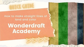 Wonderdraft Academy - How to make straight lines of land and color
