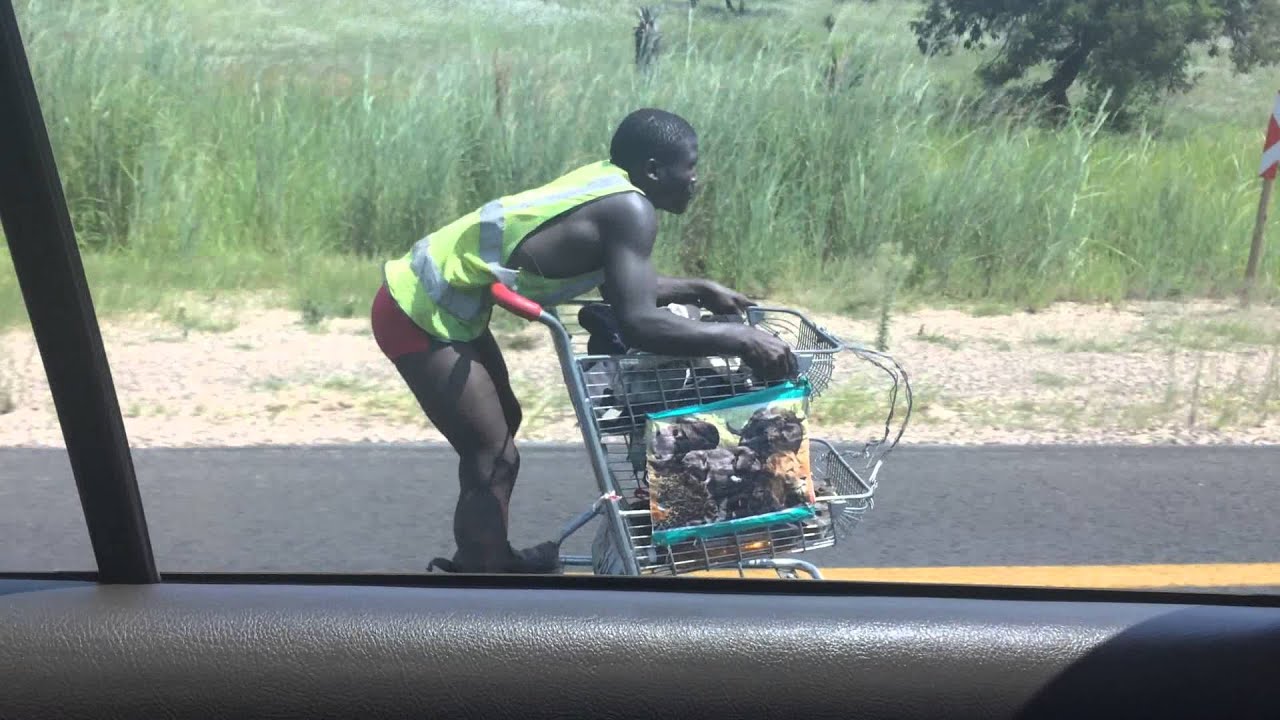 Riding a shopping cart on Highway in SA YouTube