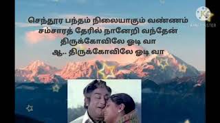நினைவாலே சிலை செய்து உனக்காக வைத்தேன் திருக்கோவிலே ஓடி வா ஆ...  திருக்கோவிலே ஓடி வா...