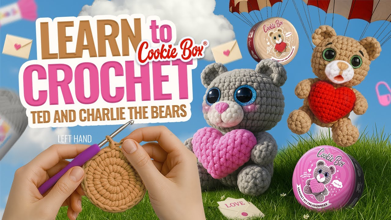 HOW TO CROCHET 🧶 for Beginners (Left-Handed) – Ted & Charlie the