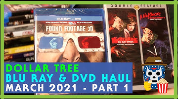 DOLLAR TREE $1 Blu Ray and DVD Haul March 2021 - Part 1