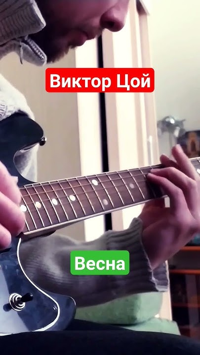 Виктор Цой - Весна #музыка #shorts #кавер #гитара #цой #викторцой # ...