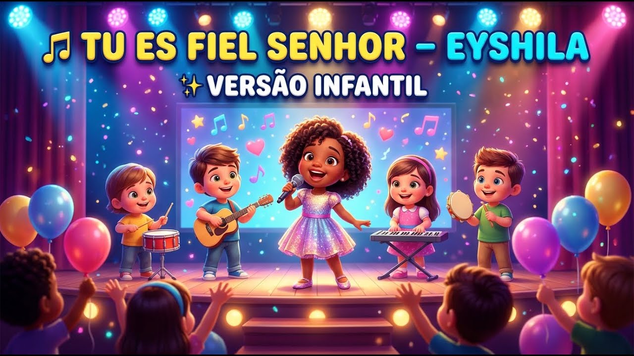 TU ES FIEL SENHOR | EYSHILA | VERSÃO INFDANTIL