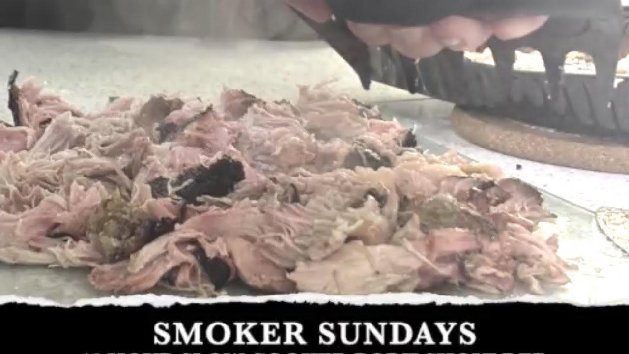 Sunday Smoker  - BBQ Days - Slow Cooked Pork with Homemade Bread Rolls