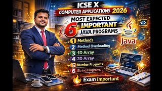 ICSE X Computer Applications 2026 Most Important Java Programs Board Exam | #2026 #viral #suprith screenshot 4