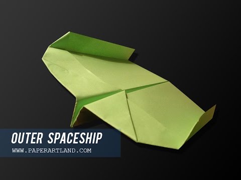 Как сделать бумажный самолетик Бумеранг | Spaceship