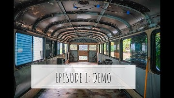 SKOOLIE BUILD EP 1 || GUTTING OUR BUS || HOW TO REMOVE SEATS AND RIVETS!!!