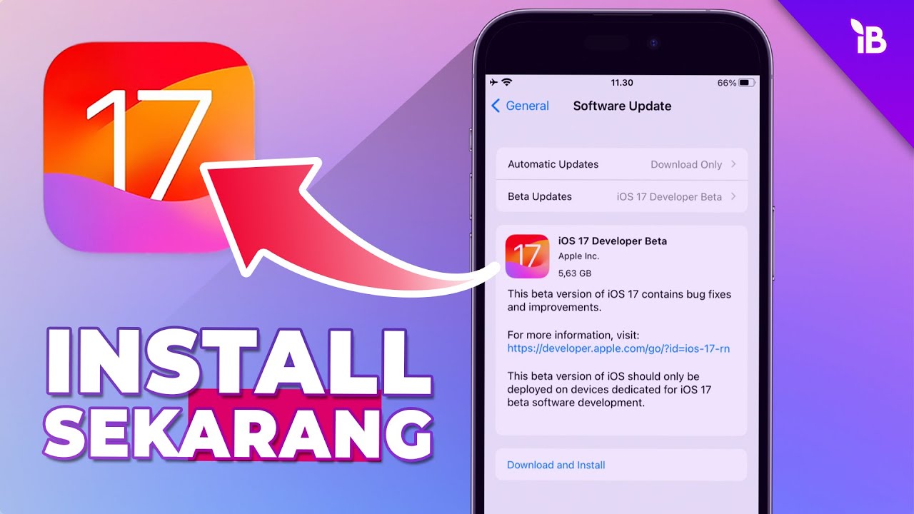 Cara Install iOS 17 Beta 🔥 - YouTube