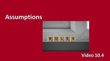 PSY 230 Video 10.4: Assumptions