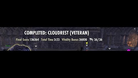 CloudRest HM mini skip - ESO EU - Necrom - 136.3k score - Arcanist POV