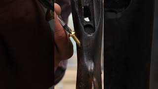 Reinforcing a broken 1903 Springfield stock. #andyrawls #woodworking #stockrepair