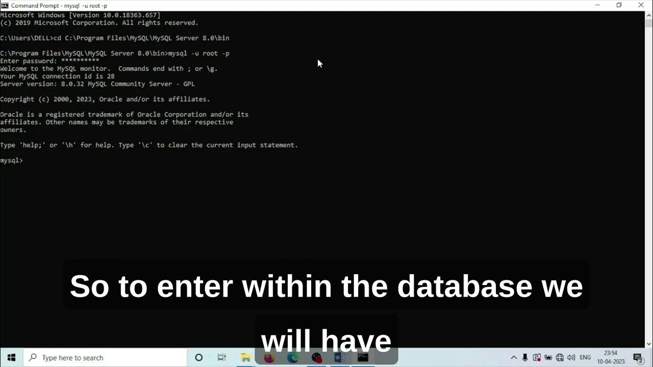 How to connect with SQL server using CMD || Schema of Table - YouTube