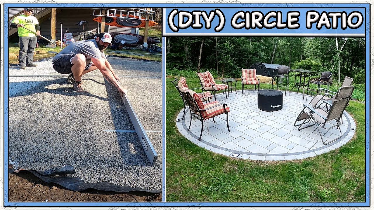 How To Build a Perfect Circular Paver Patio (DIY) - YouTube