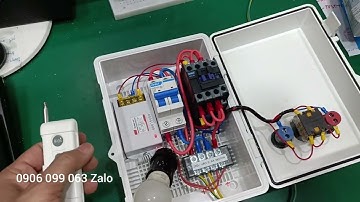 Tủ Điện Bật Tắt Motor Tưới, Xịt Rửa, Phun Thuốc TỪ XA BẰNG REMOTE