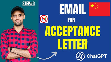 Step#3 How to email to professor for acceptance letter