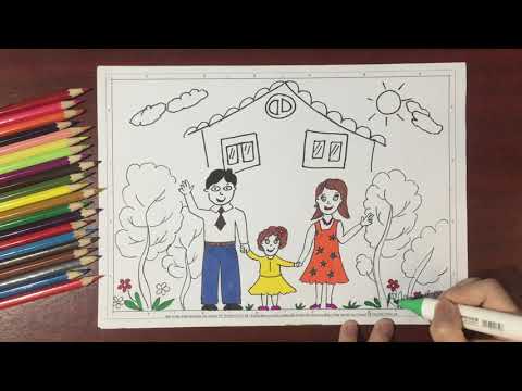 Video Vẽ Tranh Gia Đình Tặng Người Thân - youtube