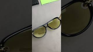 Bottega Veneta Knot Aviator Sunglasses in Black yellow #bottegavenetasunglasses #supkicks #review