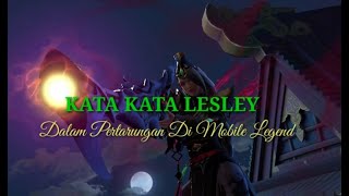 SUARA KATA KATA LESLEY BAHASA INDONESIA MOBILE LEGEND