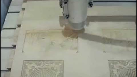 four head wood cnc router video