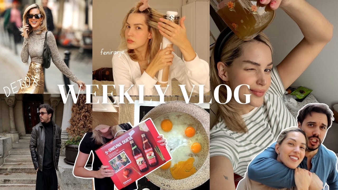 weekly vlog: radimo DETOX 5 dana, proces feniranja, spa night 🧖🏻‍♀️🍎🏋🏻‍♂️