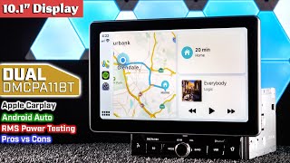 Dual DMCPA11BT 10.1' Double DIN Stereo  Apple Carplay and Android Auto  RMS Testing