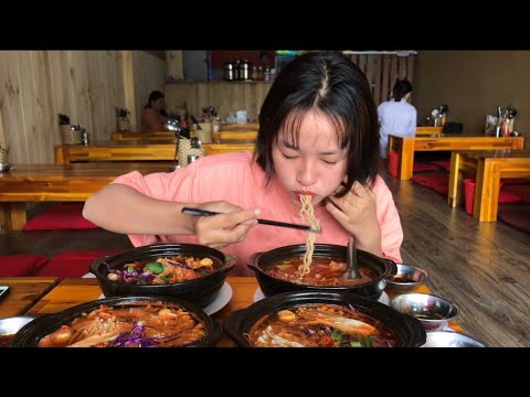mì cay quận 3 2022 Update Thử Thách 1Mình Ăn Hết 4Tô Mì Cay Cấp Độ 7 Spicy Noodles Level 7