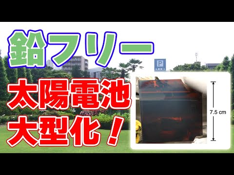 鉛フリー『ペロブスカイト太陽電池』大型化に成功!【京都大学】