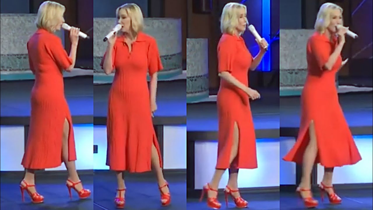 NEW! Paula White: Very Sexy Lady! Legs RED SKIRT and RED HEELS👠 - YouTube