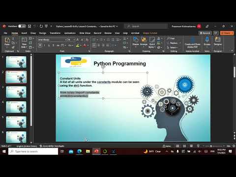 Python L85  in English, This video explains SciPY Lesson 2,Non Tech People can understand well.