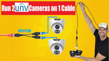 How to Run 2 Uniview IP Cameras over 1 Cable Run