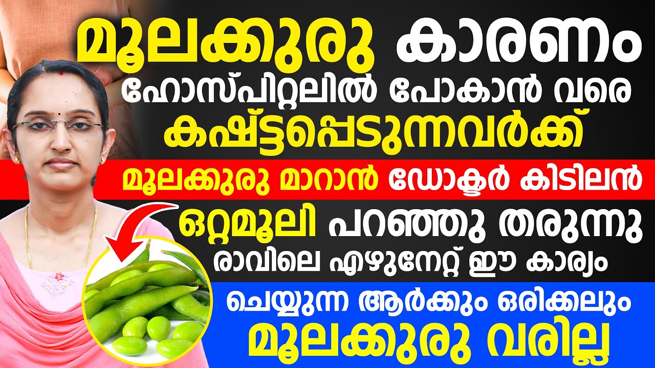 മൂലക്കുരു കാരണം ഹോസ്പിറ്റലിൽ പോകാൻ പോലും കഷ്ട്ടപ്പെടുന്നവർക്ക് ഡോക്ടർ ഒരു  ഒറ്റമൂലി പറഞ്ഞു തരുന്നു