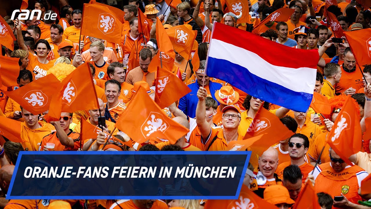 EM 2024:Oranje-Party! München in holländischer Hand - YouTube