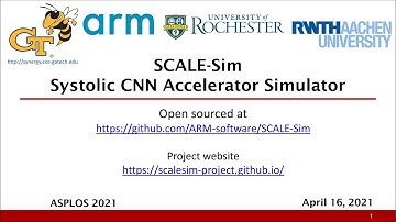 [2021 ASPLOS Tutorial] 2. SCALE-Sim Overview