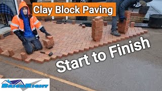 Clay block paving start to finsh