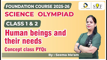 Science Olympiad Class 1 | Human beings and their needs | Science Olympiad Lecture
