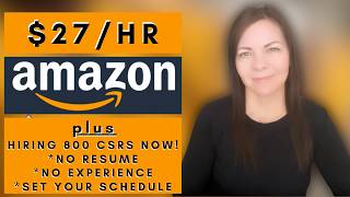 Amazon is Hiring Remote plus No Resume No Experience Work From Home Jobs 2026
