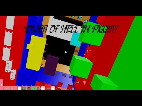 I Built Tower Of Hell In Piggy Piggy Build Mode Youtube