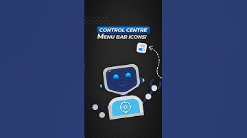 Control centre menu bar icons #shorts #menubar #apple